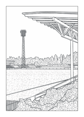 Saviniemen jalkapallostadion -postikortti